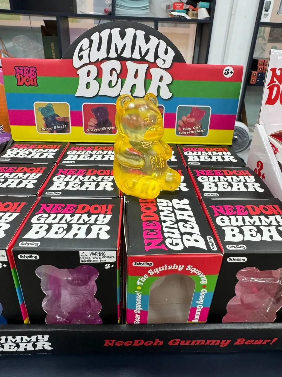 NeeDoh Gummy Bear Miękka Żelkowa Zabawa 3+ Kolor Żółty