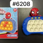 Konsola sensoryczna Spiderman niebieska z bąbelkami antystresowymi