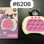 Speed Push Machine gra sensoryczna różowo-biała z figurką