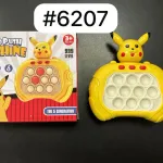 Żółta gra sensoryczna Speed Push Machine z Pikachu 3+
