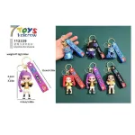 Brelok K-pop z figurką postaci i silikonową zawieszką kolorowy