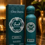 Perfumy Clive Dorris Qissa Akoya 30ml butelka turkusowa