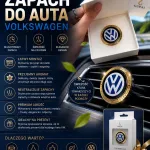 Zapach do auta Volkswagen metaliczny z eleganckim złotym wykończeniem