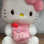 Pluszowa maskotka Hello Kitty 40cm różowo-biała z truskawką