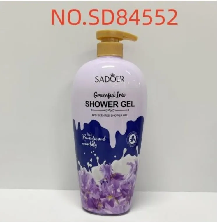 SADOER Perfumowany żel pod prysznic o zapachu irysa 1000 ml