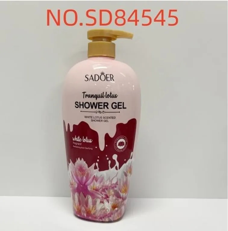 SADOER Perfumowany żel pod prysznic Biały Lotos 1000 ml z pompką