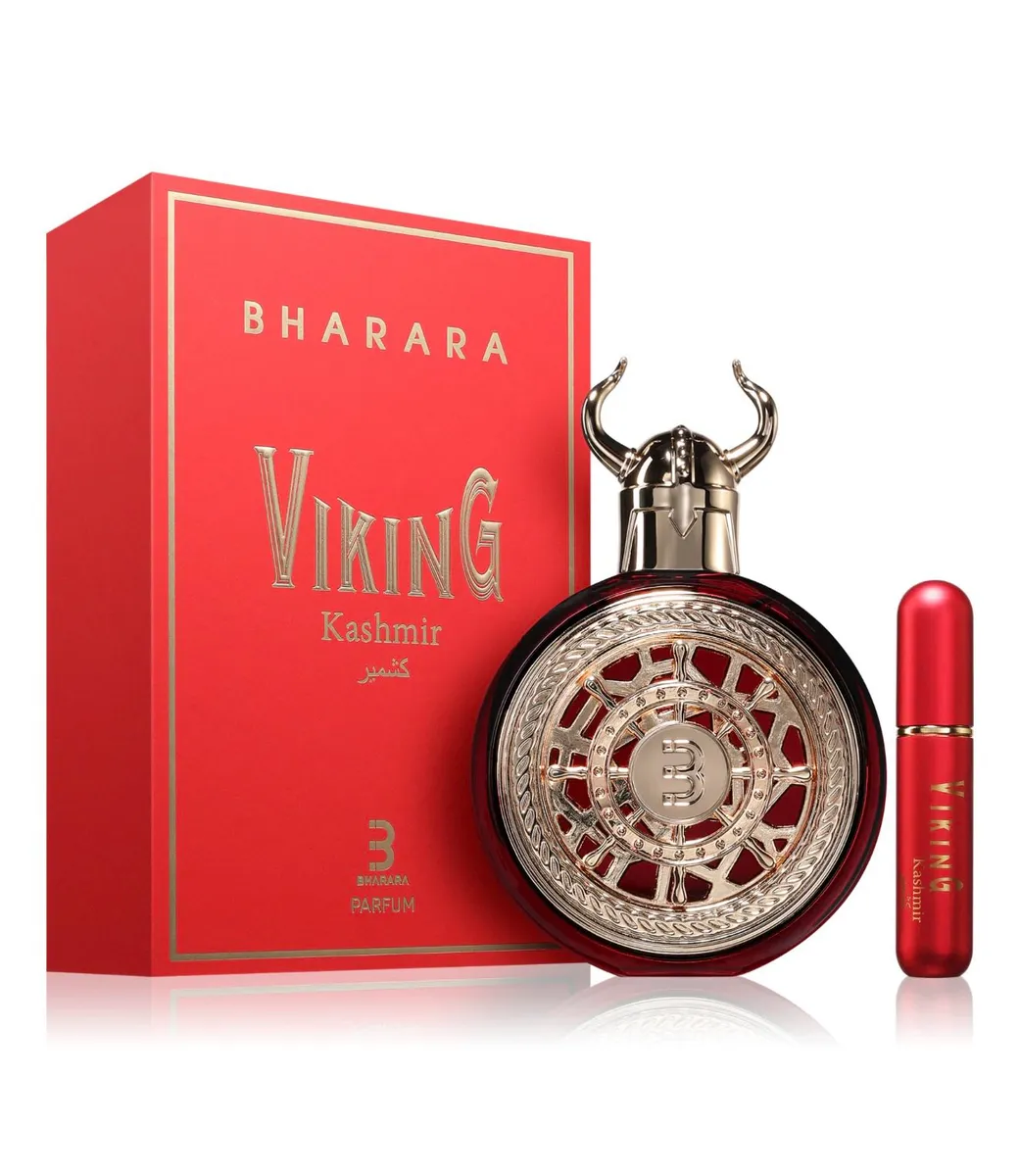 Bharara Viking Kashmir Perfumy 100ml z ozdobnym flakonem i atomizerem