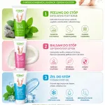 Cosmo Kompleksowa Pielęgnacja Stóp Peeling, Balsam i Żel