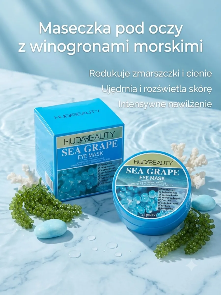 Maseczka pod oczy Sea Grape z winogronami morskimi 60 szt
