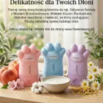 Havësbeauty krem do rąk w opakowaniu w kształcie łapki, różowy, niebieski, fioletowy