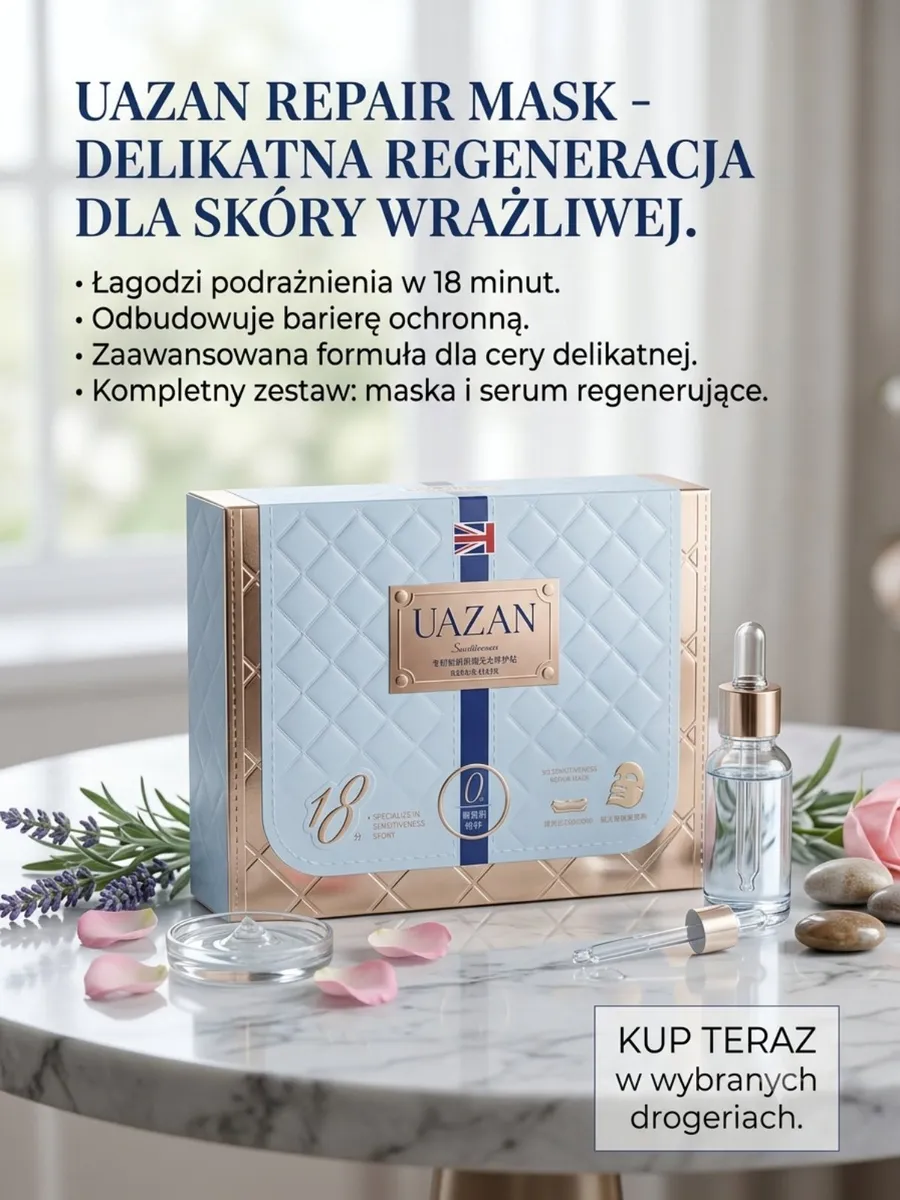 UAZAN Repair Mask Delikatna Regeneracja dla Skóry Wrażliwej