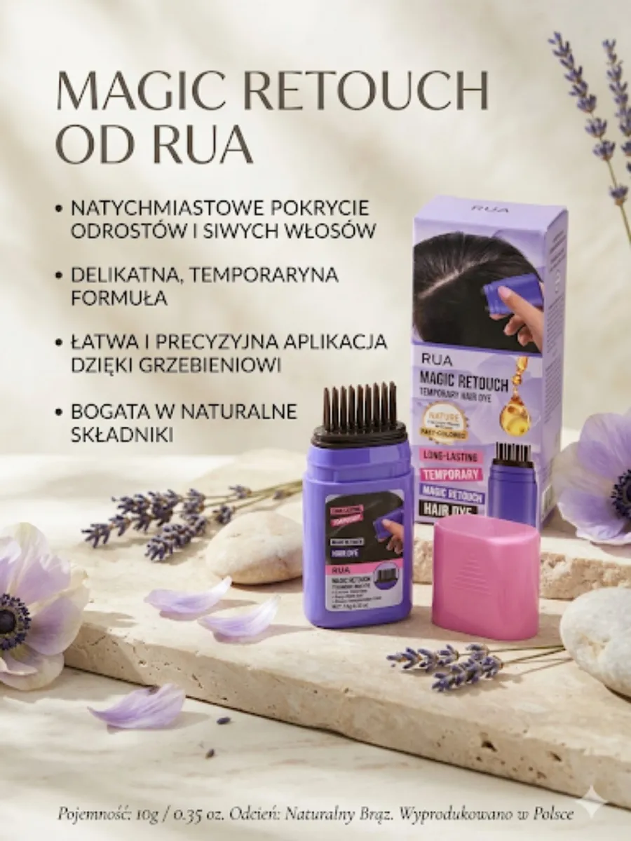 Magic Retouch RUA Naturalny Brąz Tymczasowa Farba do Włosów 10g