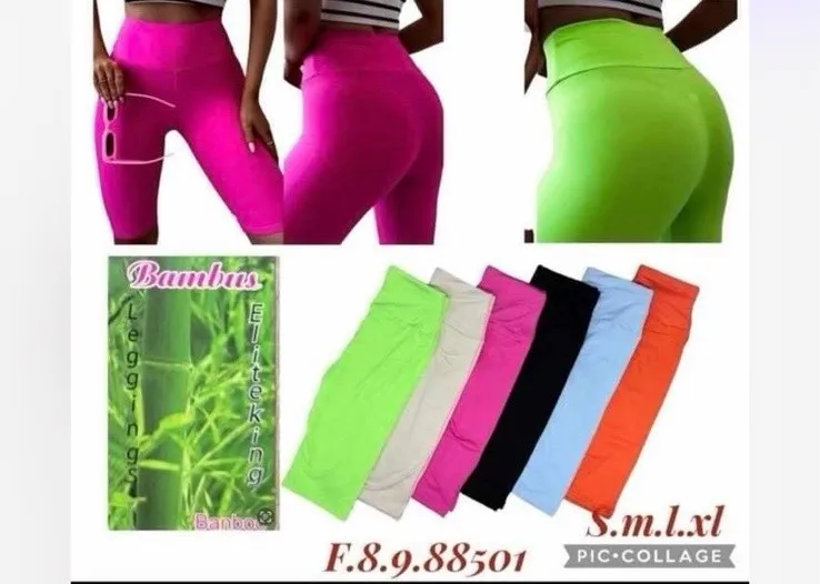 Legginsy bambusowe damskie kolorowe S-XL elastyczne