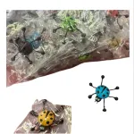 Kolorowe plastikowe biedronki dekoracyjne mix kolorów