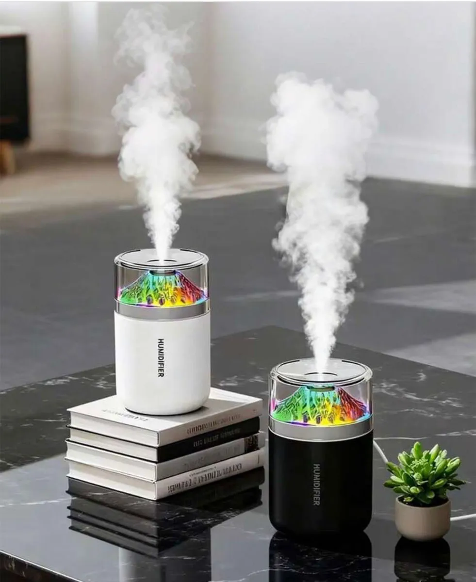 Mini Nawilżacz Powietrza USB 180 ml z LED RGB do Biura i Samochodu