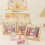 Zestaw Glamour Beauty Miss Dior z różowym błyszczykiem i perfumami