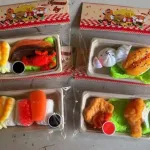 Zestaw Miniaturowych Potraw Fast Food Plastikowych 4 sztuki