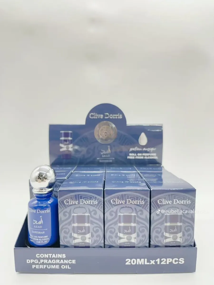 Clive Dorris Asad Zanzibar Perfumowany Olejek 20ml Granatowy