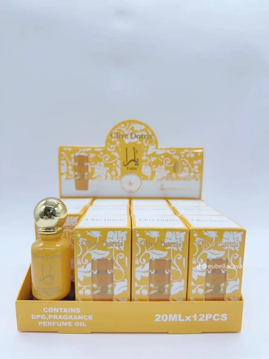 Perfumy Clive Dorris 20ml olejek zapachowy w żółtej butelce