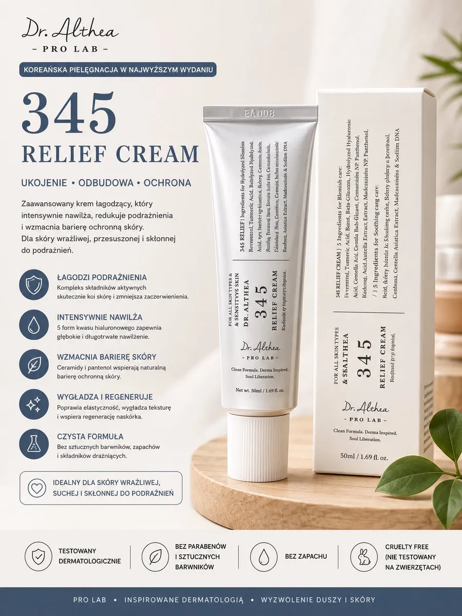 Dr. Althea 345 Relief Cream krem kojący i regenerujący 50ml