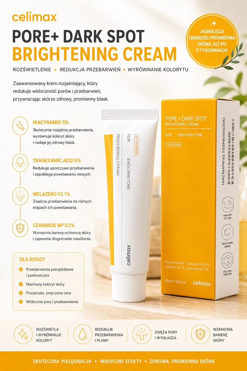 Celimax krem rozjaśniający przebarwienia 35ml do twarzy