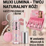 Muxi Lumina Błyszczyk do ust z różowym połyskiem i brelokiem