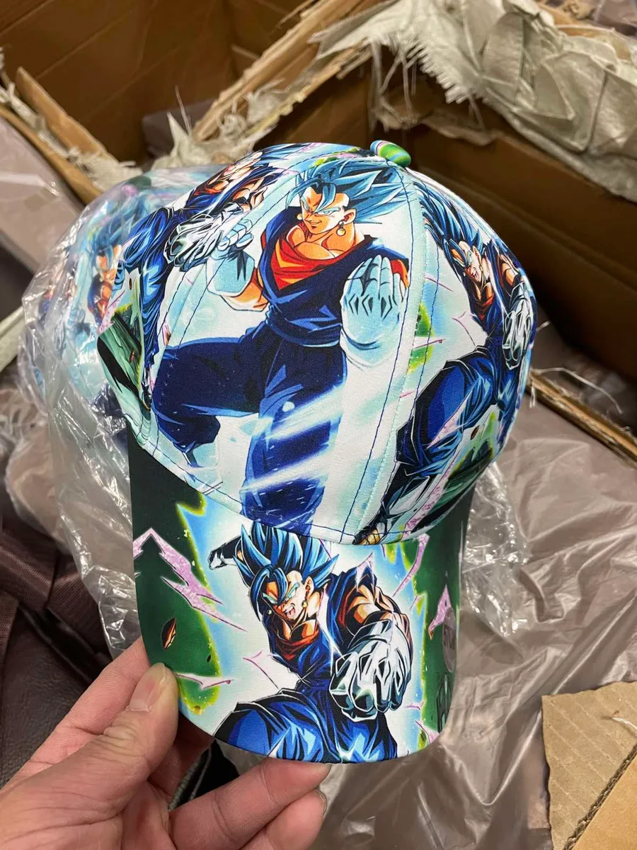 Czapka z daszkiem z nadrukiem postaci z anime, kolorowa