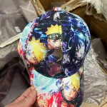 Czapka z daszkiem kolorowa z nadrukiem postaci z anime