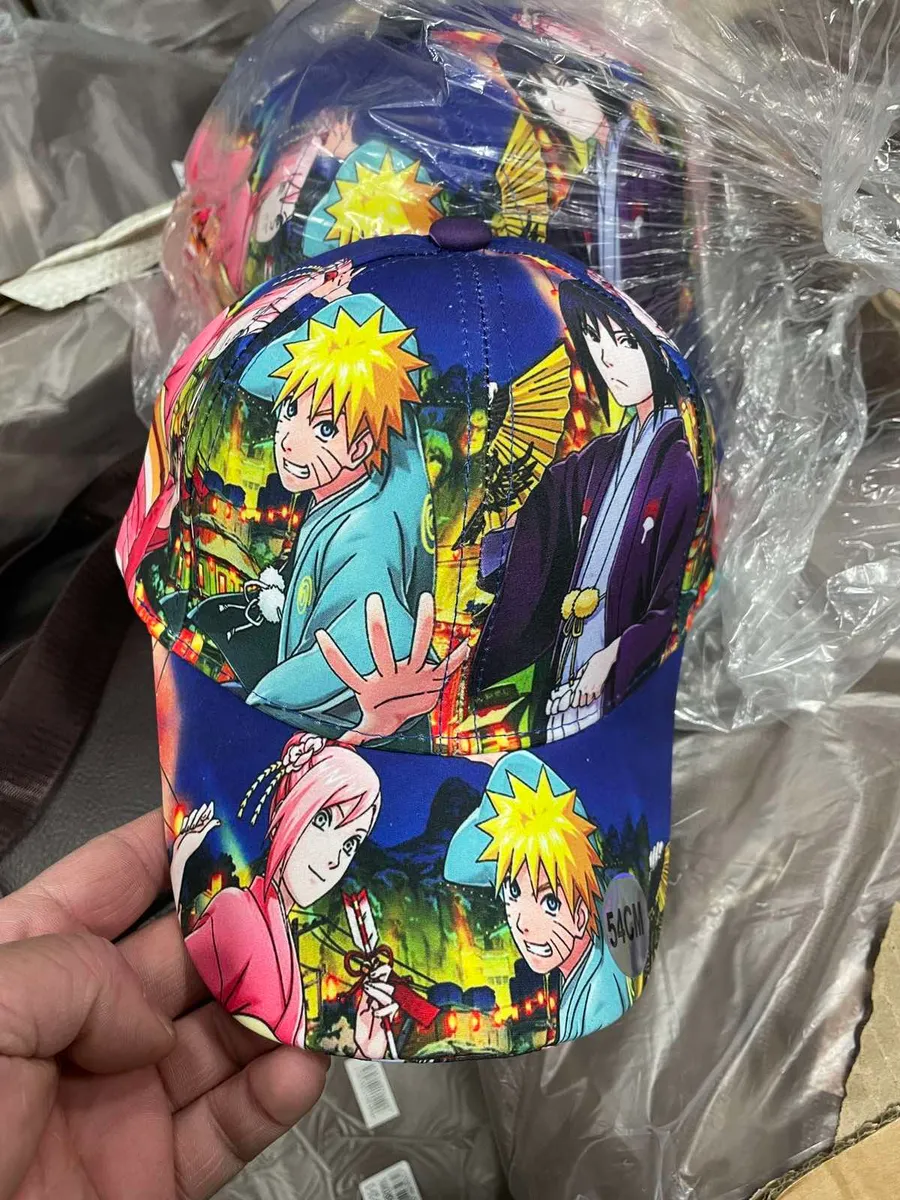 Czapka z daszkiem granatowa z nadrukiem postaci anime 54 cm