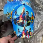 Czapka dziecięca z nadrukiem bohaterów 54 cm niebieska