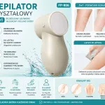 Depilator kryształowy Nano Glass 2w1 beżowy bezbolesny