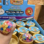 Kolorowa Antystresowa Piłeczka Squishy Fidget Fun z Kulkami