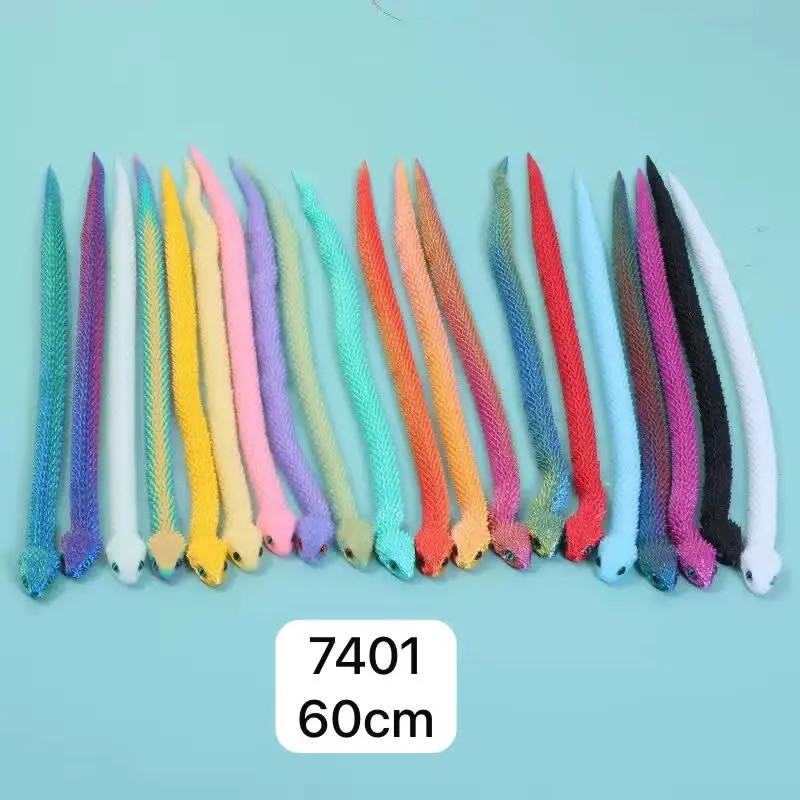 Kolorowy waż 3D 60cm dekoracyjny mix kolorów
