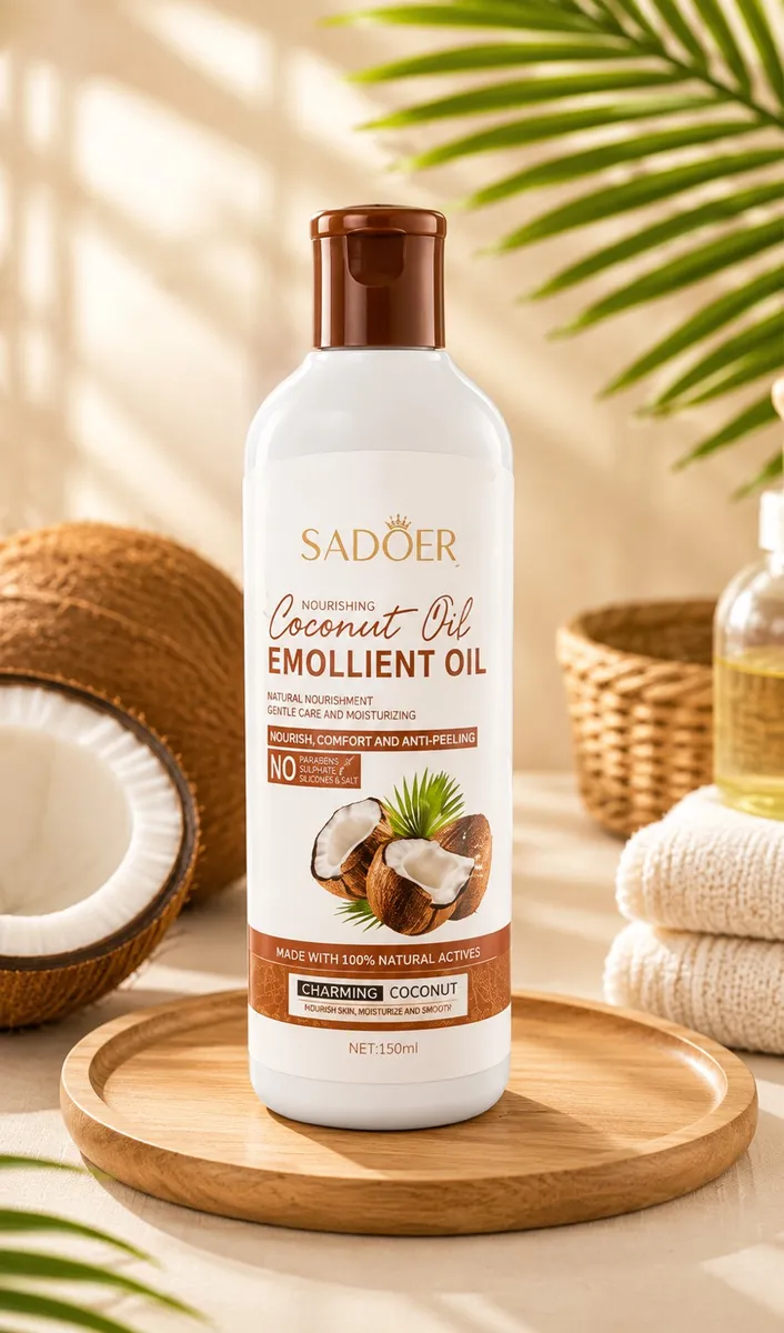 SADOER Olejek Emolientowy z Olejem Kokosowym 150ml nawilżający