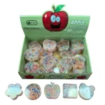 Antystresowa zabawka sensoryczna Apple Squeezing z kolorowymi kulkami