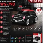 Głośnik bezprzewodowy WS-790 czarny z czerwonym dachem 300 ml