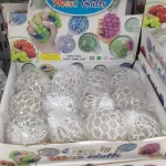 Antystresowa piłeczka Mesh Balls biała w siateczce 12 sztuk WM270626-3
