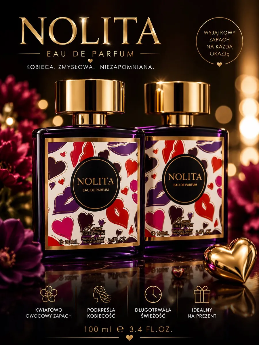 NOLITA Eau de Parfum 100ml kwiatowo-owocowy zapach damski