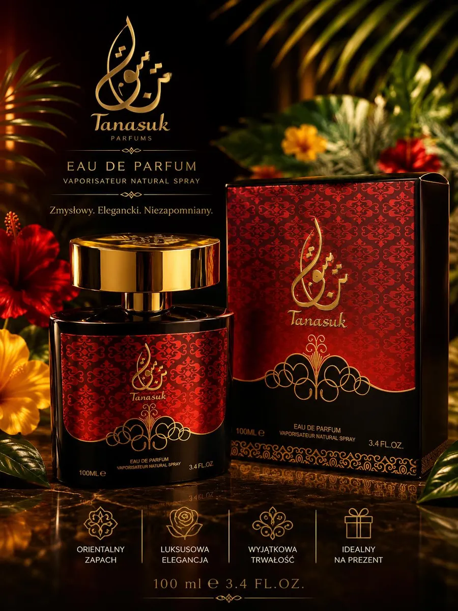 Tanasuk Perfumy 100ml Orientalny Zapach Luksusowa Elegancja
