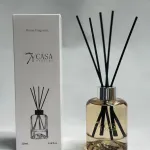 Dyfuzor zapachowy 120ml z czarnymi patyczkami i przezroczystą butelką