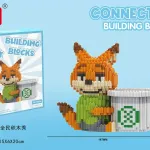 Lechuan Connection Building Blocks Lis z koszem 167x146x87 mm