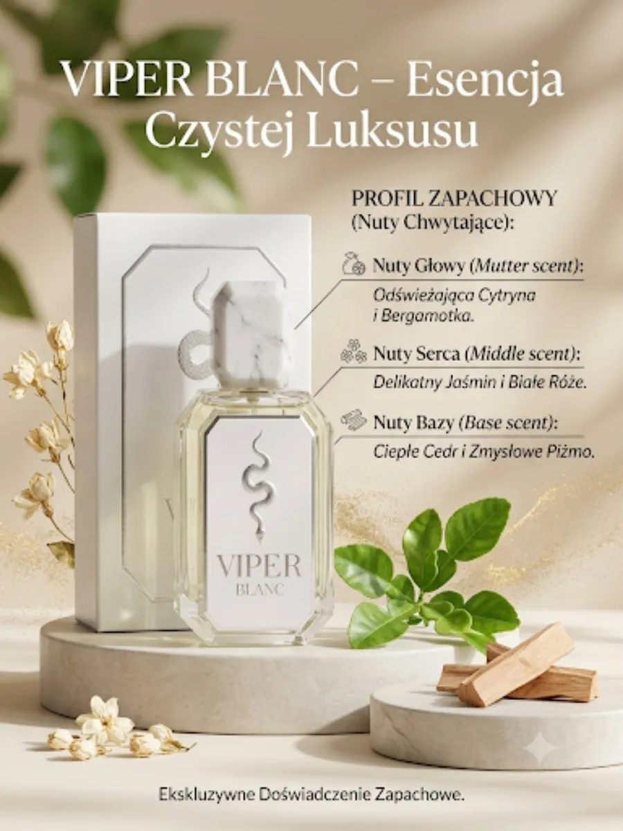 VIPER BLANC Esencja Czystej Luksusu Perfum 100ml