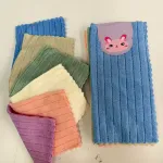Zestaw 6 kolorowych ścierek kuchennych 30x30 cm
