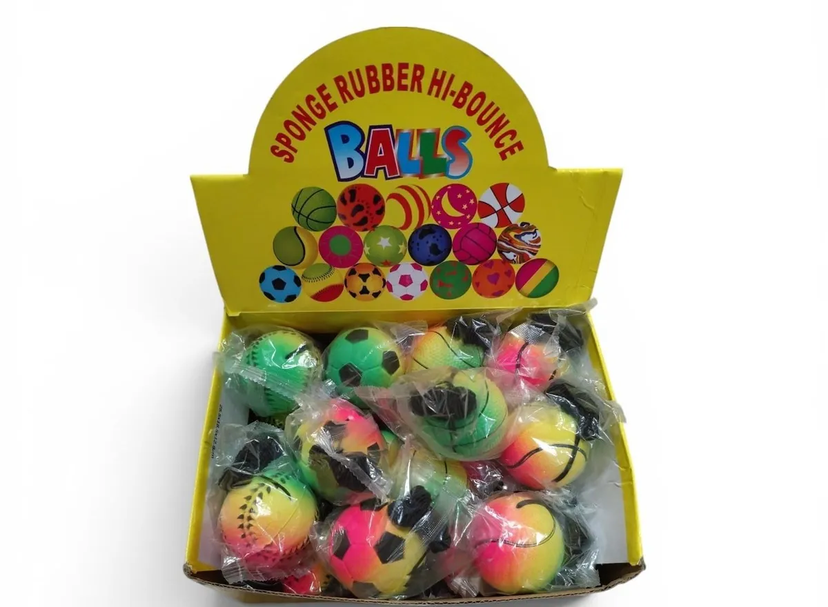 Piłeczki gumowe Sponge Rubber Hi-Bounce kolorowe mix