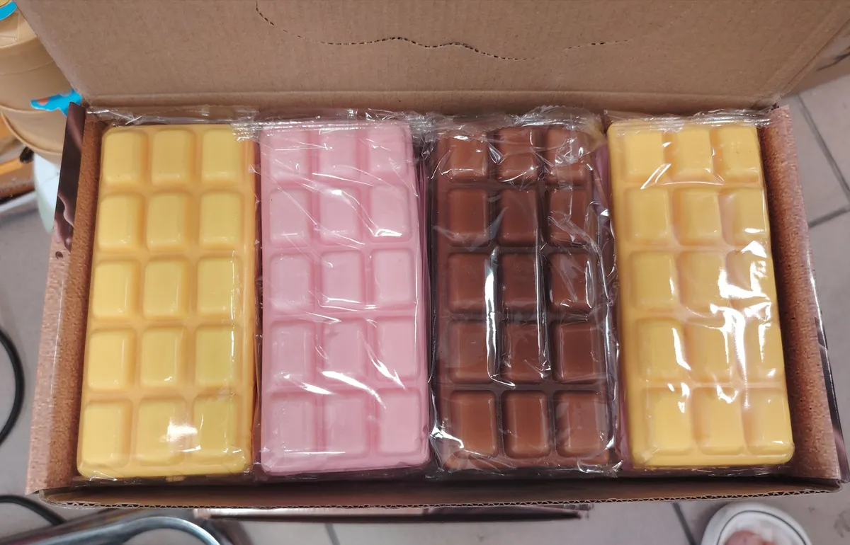 Produkttabliczki mydlane kolorowe mix 4 sztuki WK290626-1