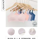 Biustonosz top bawełniany prążkowany pastelowy mix rozmiarów