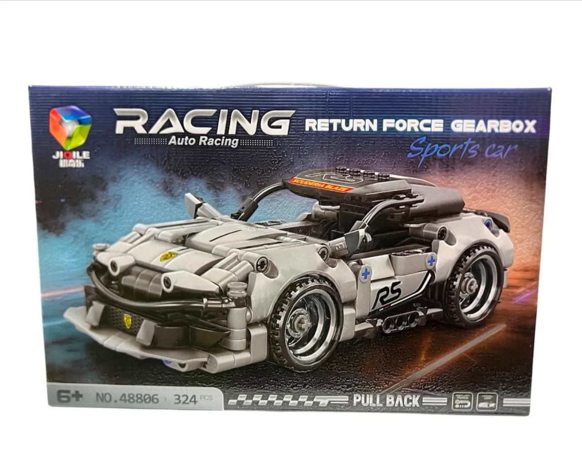 Racing Sports Car klocki konstrukcyjne 324 elementy szary WK10726-14