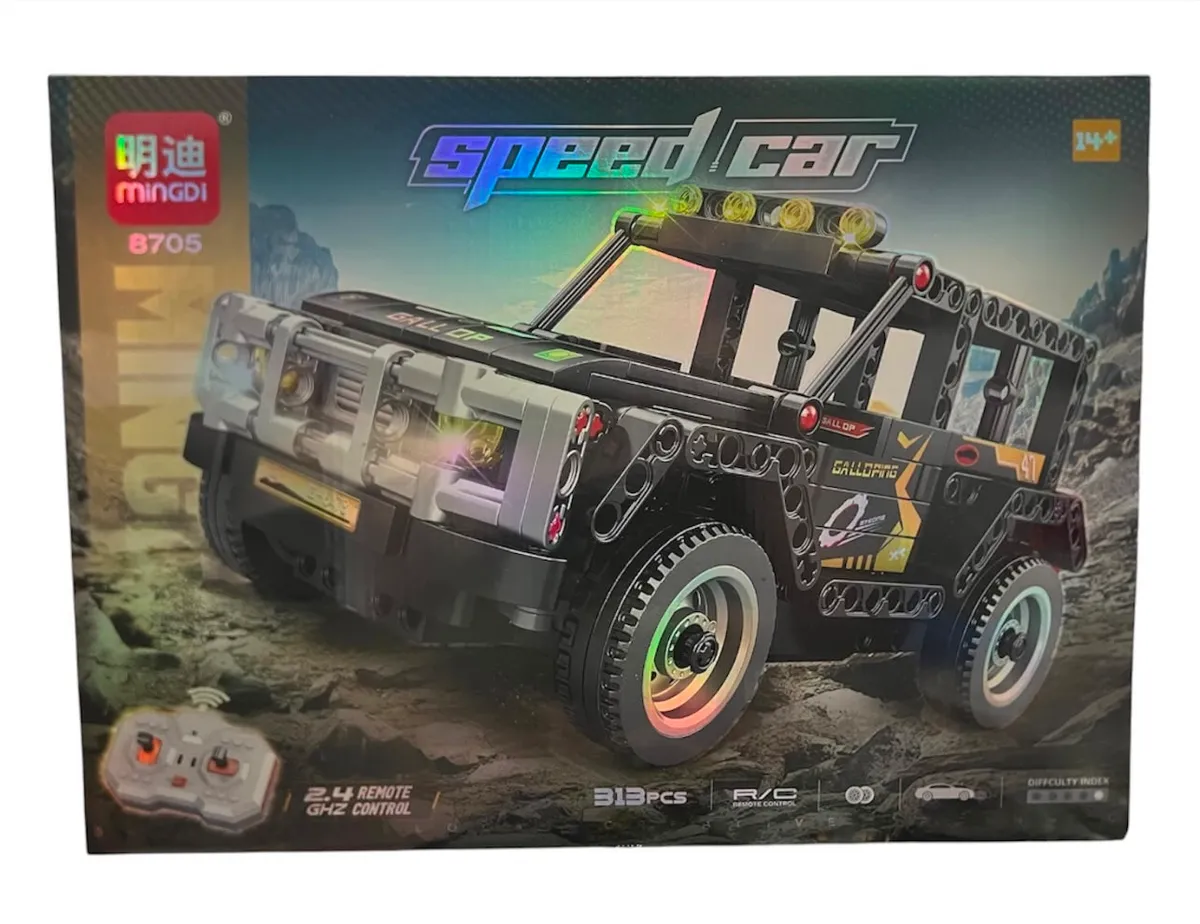Speed Car Zdalnie Sterowany Czarny Model 313 Elementów WK10726-16