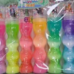 Zestaw kolorowego slime Crystal Mud z piankowymi kuleczkami 6 sztuk WK