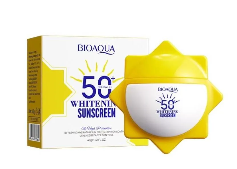 Krem przeciwsłoneczny BIOAQUA SPF50+PA+++ 40g rozjaśniający